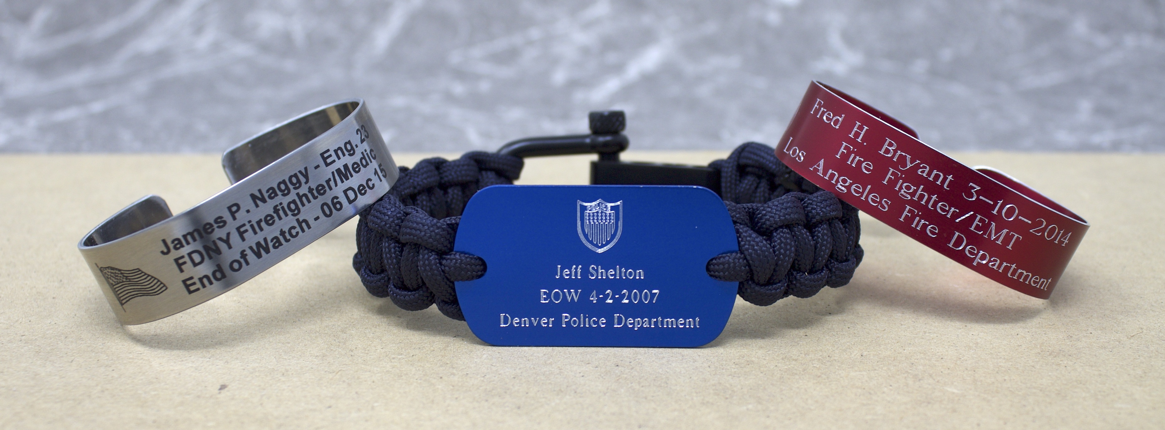 Firefighter cheap memorial bracelets