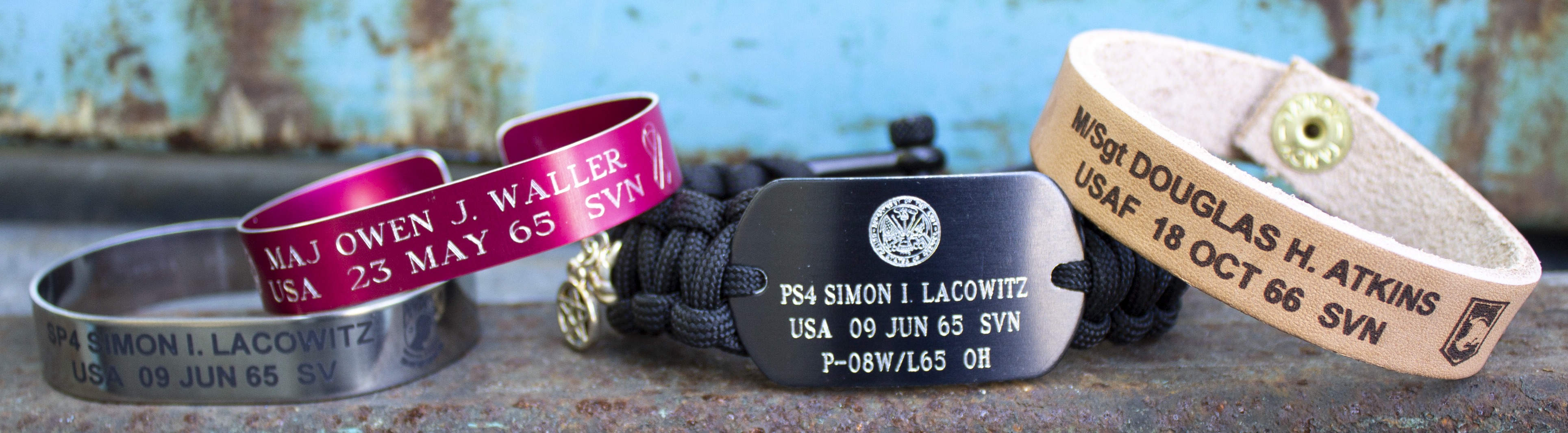 USMC Memorial Bracelet: Purple Foxes VMM-364