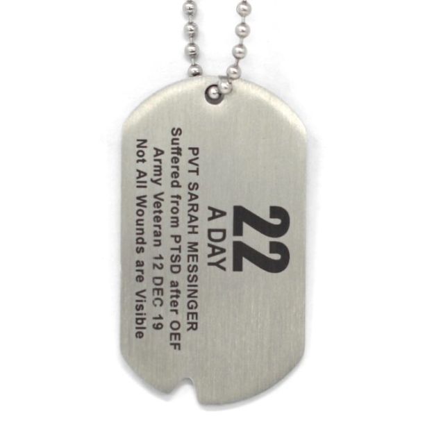 Order Stainless Steel Custom Suicide Dog Tag from Memorial