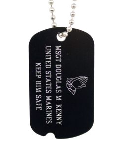 Colored Aluminum Custom Deployment Dog Tag