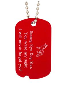 Colored Aluminum Custom Pet Dog Tag