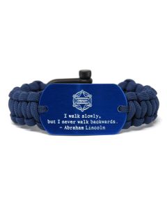 Colored Aluminum Custom Inspirational Paracord Bracelet with Recessed Letters