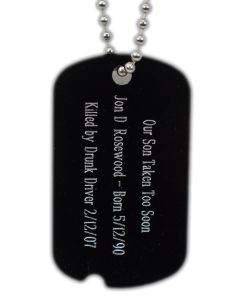 Colored Aluminum Custom Friend or Family Dog Tag