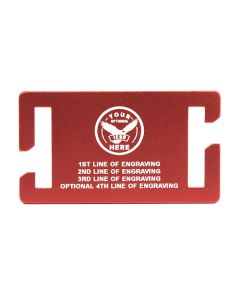  Colored Aluminum Custom Deployment Gear Tag with White Letters