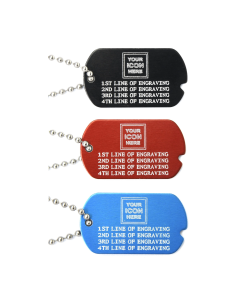 Colored Aluminum Custom Dog Tags