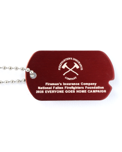 Colored Aluminum Large Quantity Dog Tag with White Letters