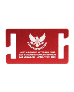 Colored Aluminum Large Quantity Gear Tag with White Letters