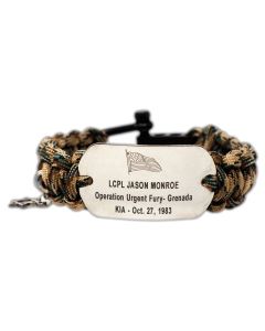 Military dog tag bracelet clearance