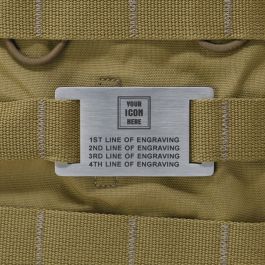 Order a Stainless Steel Custom Deployment Gear Tag with Black Letters ...