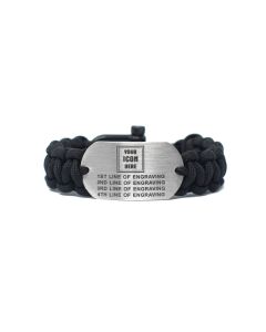 Stainless Steel Custom Military Paracord Bracelet