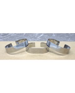 Stainless Steel Recessed Engraved Memorial Bracelets