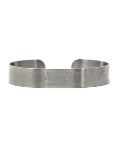 Custom Memorial Bracelet Stainless Steel Cuff Recessed Engraving