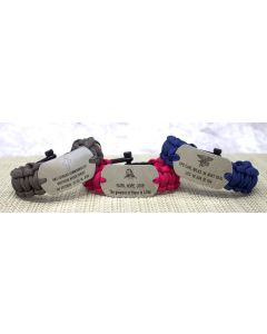 Paracord on sale memorial bracelets