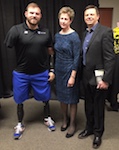 Rob and Cheryl with SSG Travis Mills